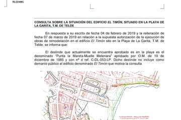 Informe de Costas sobre el edificio El Timón de La Garita (Foto TA)